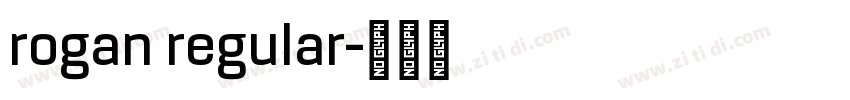 rogan regular字体转换